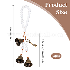 Железо колокол подвесные украшения&nbsp;HJEW-OC00026