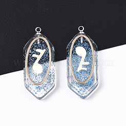 Подвески из эпоксидной смолы с блестками&nbsp;CRES-S359-26