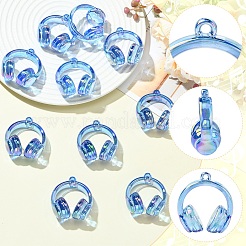 Colgantes de acrílico transparente chapado uv&nbsp;TACR-FZC0002-001E