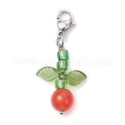 9 шт. круглые подвески в виде кошачьего глаза HJEW-JM03553