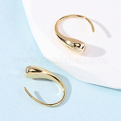 Серьги-подвески из латуни в форме капли EJEW-F384-18G