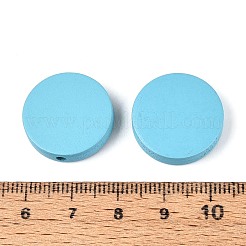 Расписные бусины из натурального тополя&nbsp;WOOD-S045-063B-07