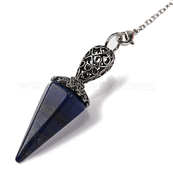 Биолокационные маятники из натурального лазурита с заостренным шестиугольным конусом&nbsp;G-Q184-03D-AS
