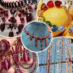 60 шт. 6 стиля бусины ручной работы из серебряной фольги лэмпворк FOIL-PH0001-02