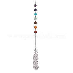 304 catena in acciaio inox macramè sacchetto porta pietre vuoto pendoli da rabdomante&nbsp;PALLOY-JF02878-03