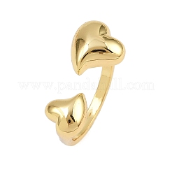 Латунные манжеты для женщин RJEW-L132-07G