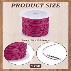 1 rollo de cordones de hilo de algodón encerado&nbsp;YC-LP0001-01N