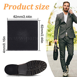 6 пара нескользящей резиновой подошвы&nbsp;DIY-BC0009-92