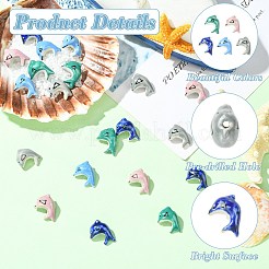 20шт 5 цвета фарфоровые бусины ручной работы&nbsp;PORC-CJ0001-14