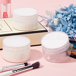 8 шт. прозрачная пластиковая пустая переносная баночка для крема для лица CON-CP0001-015C