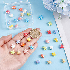 36 pièces de perles en porcelaine faites à la main de 9 couleurs&nbsp;PORC-HY0001-12