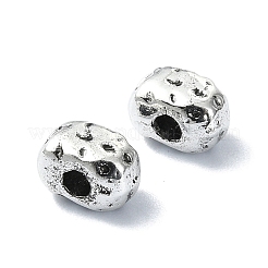 チベット風合金ビーズ  オーバル  アンティークシルバー  4x6x4mm  穴：1.6mm  約1315個/500g&nbsp;TIBEB-F065-17AS