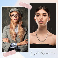 6 шт. 6 стиля стеклянных цепочек для очков AJEW-GF0011-56