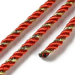 Двухцветный нейлоновый витой круглый шнур NWIR-S001-02