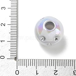 Sertissage de strass européens en acrylique opaque plaqué UV&nbsp;AC-CBA6658-06I