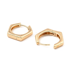 Латунные серьги обруча&nbsp;EJEW-I289-21B-G