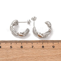 Серьги-гвоздики из циркония EJEW-D322-07P-01