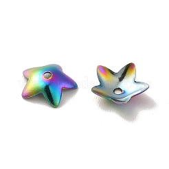 Capuchon de perle en forme de fleur en acier inoxydable 304 avec placage ionique (IP)&nbsp;STAS-G127-05MC
