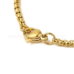 Colliers avec pendentif croix de poisson Jésus en acier inoxydable 201&nbsp;LS-NJEW-Q002-06G