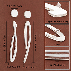 Acryl-Spiegel-Toilettenschilder-Set&nbsp;AJEW-WH0043-58