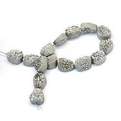 Гальваника натуральная и окрашенная druzy кварцевые кристаллы G-L456-40E