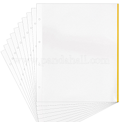 Самоклеящиеся страницы из ПВХ для фотоальбомов для 4 кольцевого альбома с отрывными листами AJEW-WH0002-88