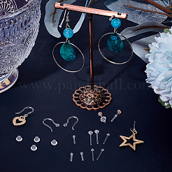 Boucles d'oreilles à tige en résine avec zircone cubique&nbsp;FIND-BBC0003-70