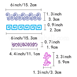 Трафареты для штампов из нержавеющей стали&nbsp;DIY-WH0238-144