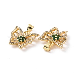 Латунные микро проложить кубического циркония подвески&nbsp;ZIRC-I063-44G