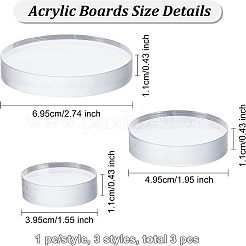3шт 3-х стилевые акриловые доски DIY-FG0003-21