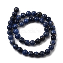 Природный содалит бисер нитей G-P582-8mm-02