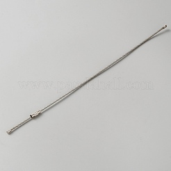 ステンレスワイヤーケーブルキーホルダー  アウトドア用キーホルダー  吊り下げ荷物タグと ID タグキーパー  リング  ステンレス鋼色  250x3mm&nbsp;FIND-WH0366-154