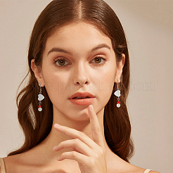 3 нить бусин из натуральных пресноводных ракушек&nbsp;SHEL-HS0001-12