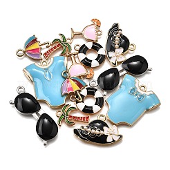 14 шт. 7 стиля подвески из сплава и эмали на пляжную тематику&nbsp;ENAM-FP0002-79