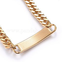 Bracciali a maglie in acciaio inossidabile 304&nbsp;BJEW-L630-01G
