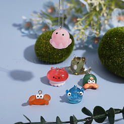 18 шт. 9 подвески из полупрозрачной смолы в морском стиле RESI-CA0001-67