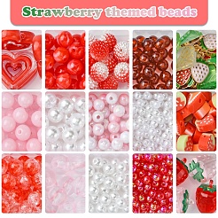 Акриловые бусины с АБС-пластиком&nbsp;DIY-FS0007-55