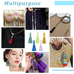 20шт. подвеска-кисточка из двухцветного полиэстера AJEW-OC0003-44