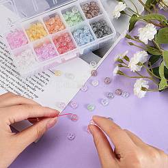 500шт 10 цвета хрустящие стеклянные бусины GLAA-SZ0001-56