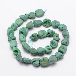 Гальванические природный кварц бисер пряди G-K109-03-C