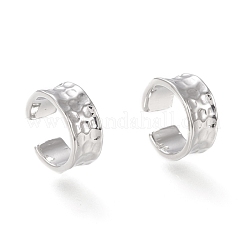 Set di orecchini polsini in ottone con micro pavé di zirconi chiari&nbsp;EJEW-I249-19P