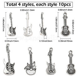 40 шт. 4 подвески из цинкового сплава в тибетском стиле&nbsp;TIBEP-SC0003-36