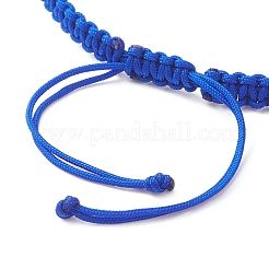 Браслеты с подвесками в форме овала с изображением Девы Марии и креста из нержавеющей стали 304 и натурального пресноводного жемчуга&nbsp;BJEW-JB12928