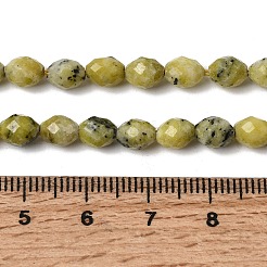 Бусы из натуральной желтой бирюзы (яшмы)&nbsp;G-K376-F04-01