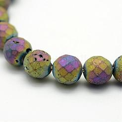 Гальванические природный кристалл кварца бусы пряди G-P149-01A