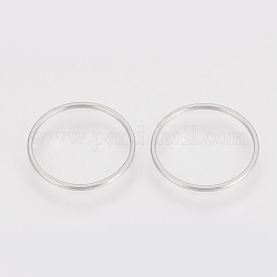 304 Edelstahl Verbindungsring, Ring, Edelstahl Farbe, 16x0.8 mm