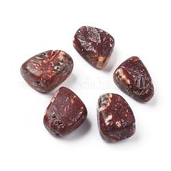 5 pz perline in pelle di leopardo naturale, pietra burrattata, gemme di riempimento del vaso, Senza Buco / undrilled, pepite, 20~35x13~23x8~22mm
