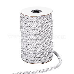 Hilo de nylon, para decorar el hogar, tapicería, amarre de cortina, cordón de honor, blanco, 8mm, 20 m / rollo
