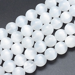 Chapelets de perles en calcite naturelle, ronde, 12mm, Trou: 1.2mm, Environ 32 pcs/chapelet, 15.7 pouces