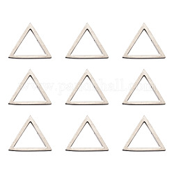 304 Stainless Steel Linking Rings, Triangle, Stainless Steel Color, 20x20x2mm